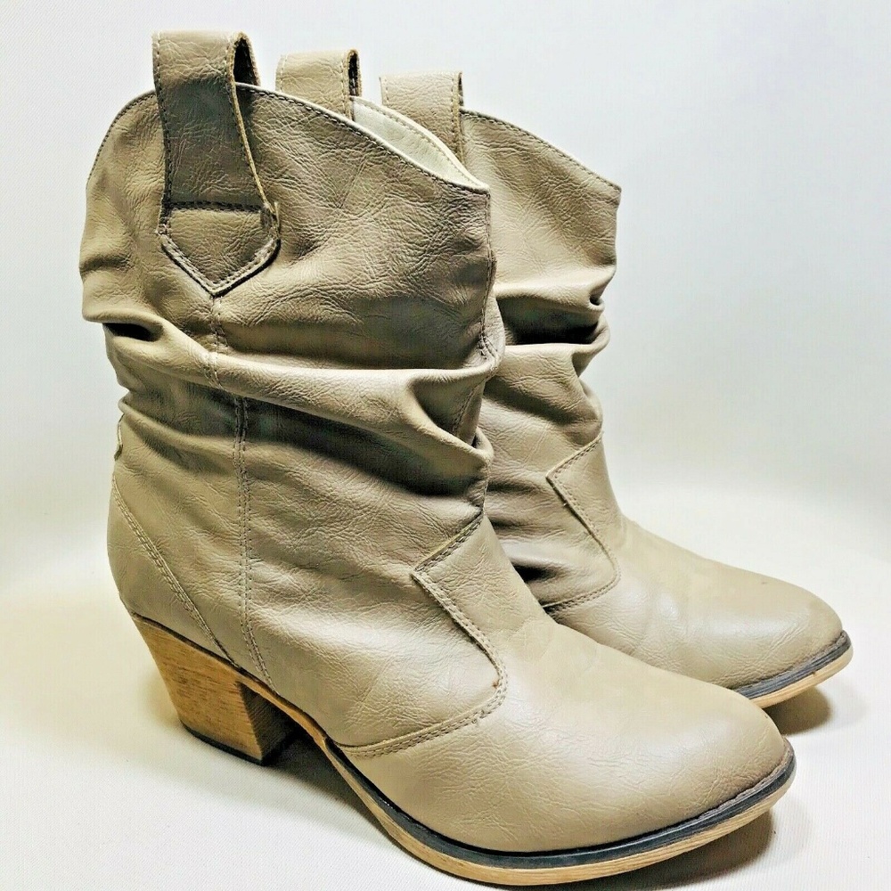 Charles Albert Modern Western Cowboy Ankle Booties